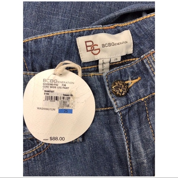 🚨SALE BCBG Generation Core Wide Leg Jeans Pants - Picture 4 of 8